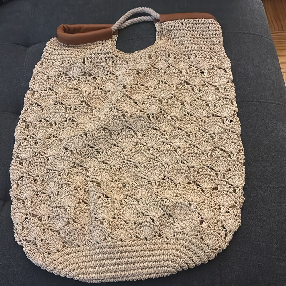 Lands’End Canvas women’s straw tote